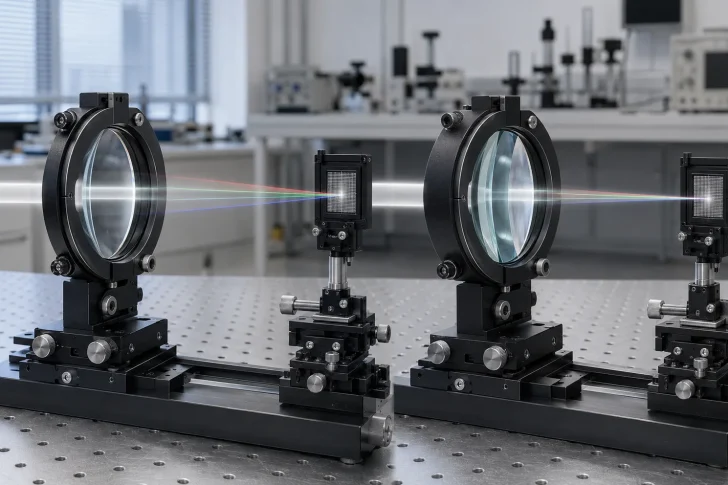 achromatic lens vs singlet lens