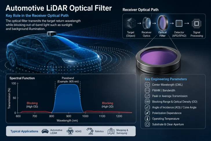 automotive lidar optical filter manufacturer automotive lidar optical filter manufacturer