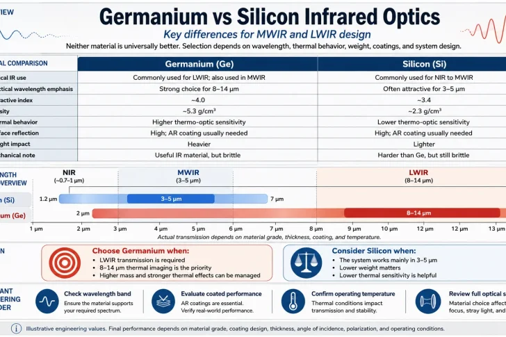 germanium vs silicon infrared optics key differences
