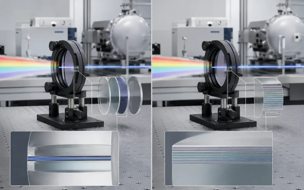 hard coated vs soft coated optical filters engineering comparison