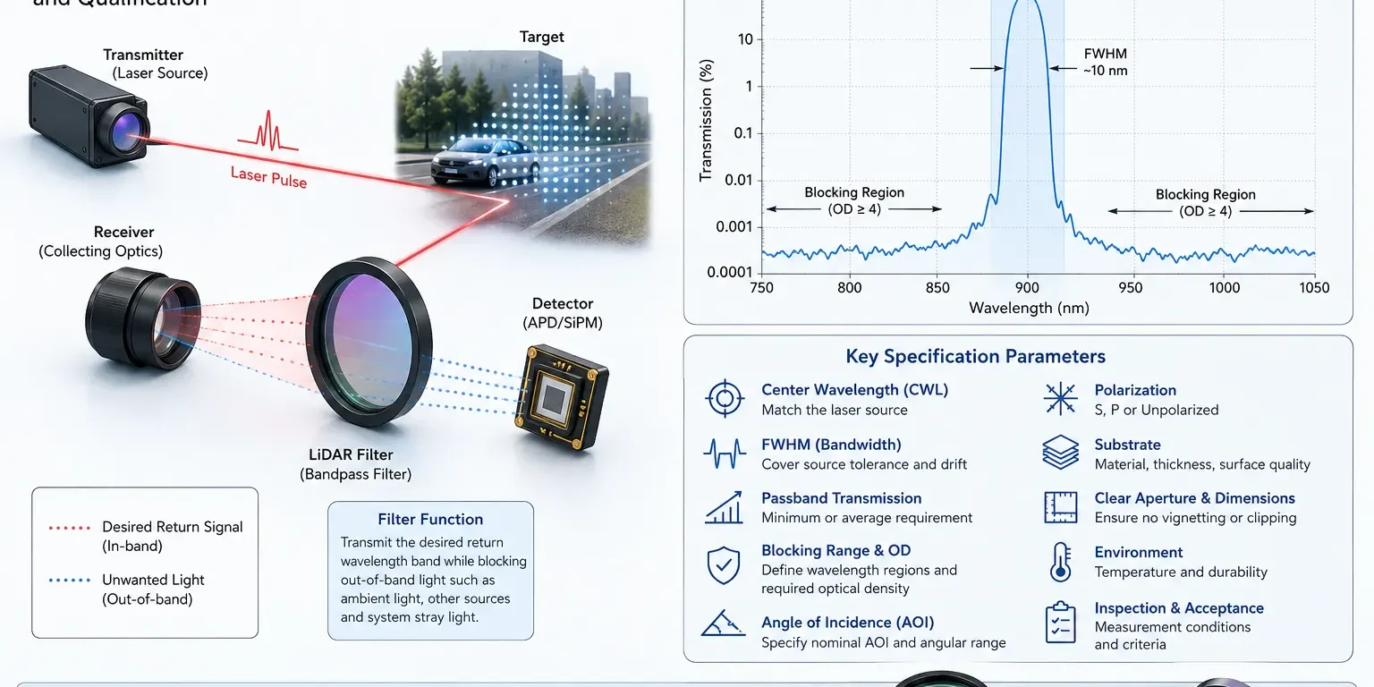 lidar filter manufacturer lidar filter manufacturer