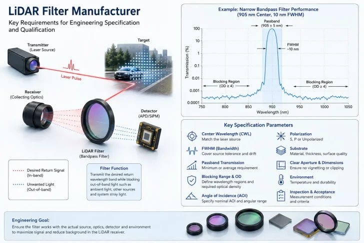 lidar filter manufacturer lidar filter manufacturer