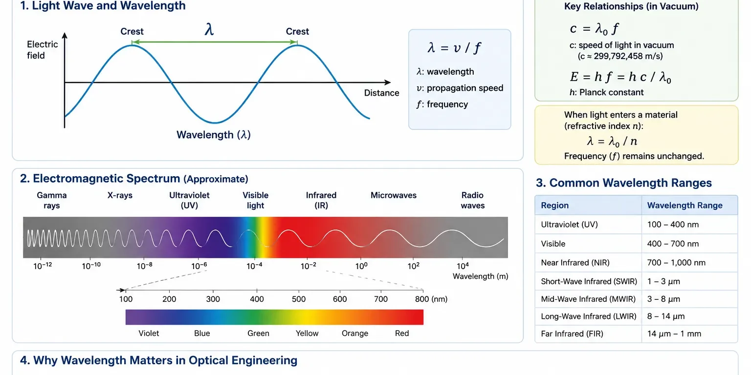 what is wavelength in optics what is wavelength in optics