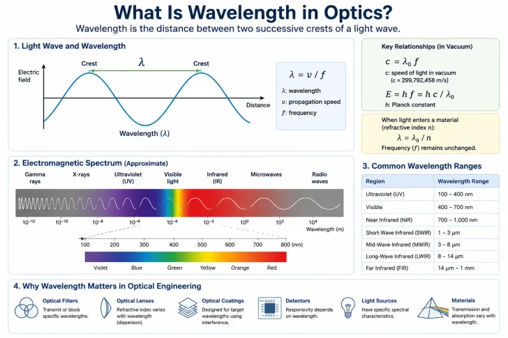 what is wavelength in optics what is wavelength in optics
