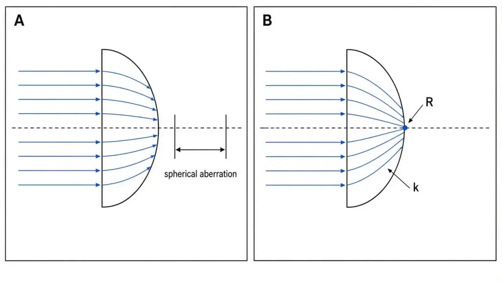 aspheric lens vs achromatic lens how to choose