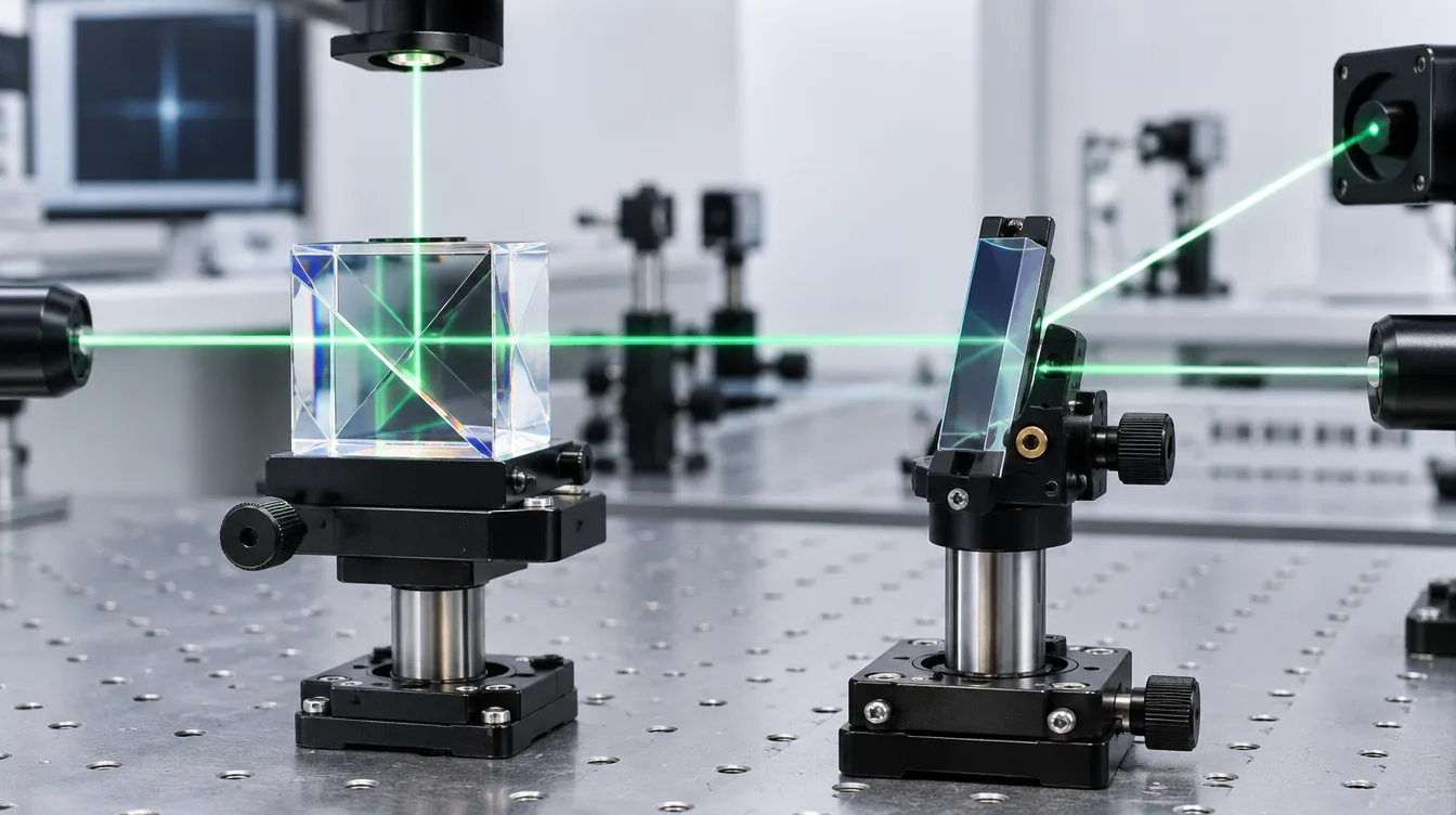 cube beamsplitter vs plate beamsplitter