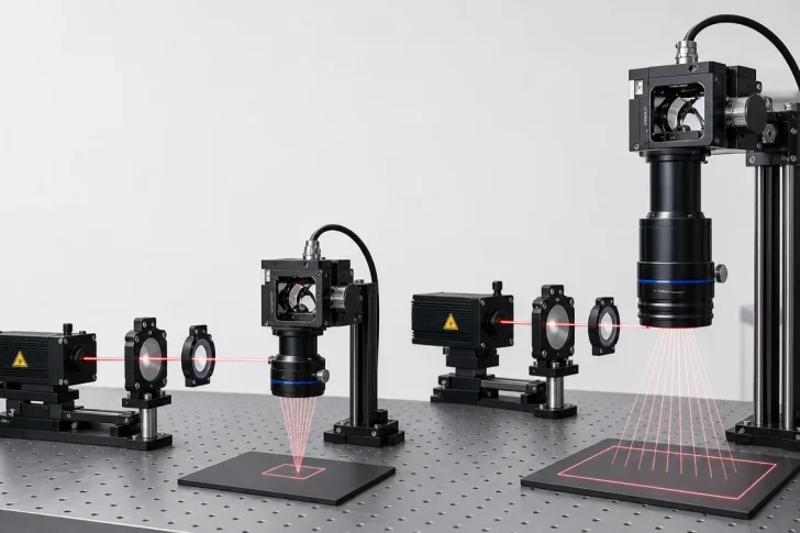 f theta lens focal length vs scan field