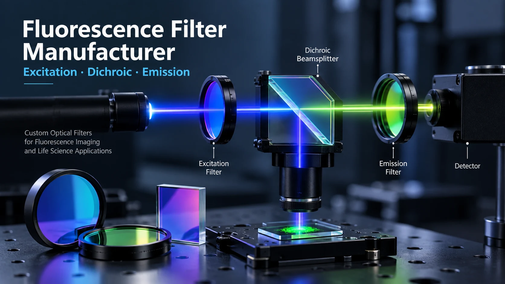 fluorescence filter manufacturer custom optical filters
