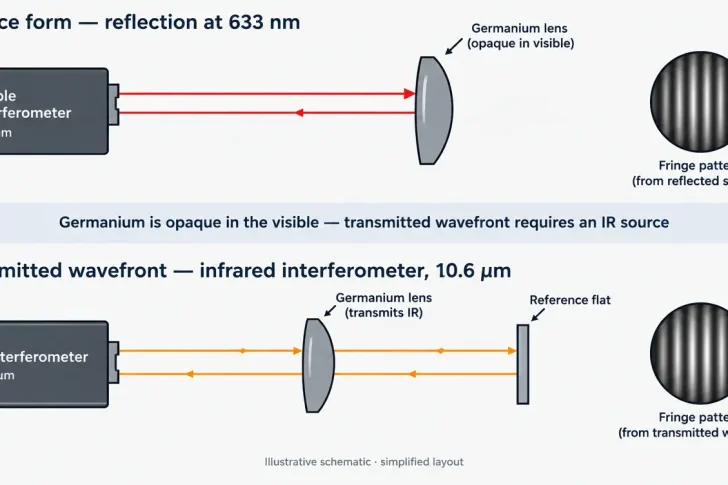 germanium lens infrared metrology setup germanium lens infrared metrology setup