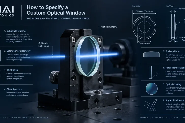 how to specify custom optical window how to specify custom optical window
