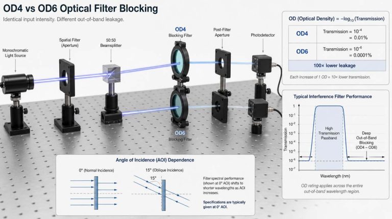 od4 vs od6 optical filter blocking key differences