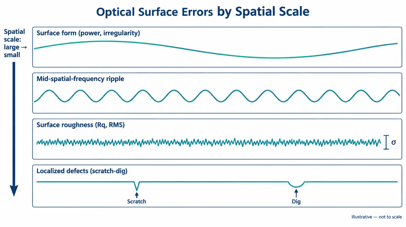 optical surface error spatial scales illustrative