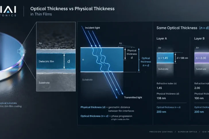 optical thickness vs physical thickness in thin films optical thickness vs physical thickness in thin films