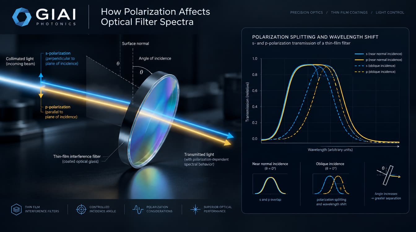 polarization effects on optical filter spectra