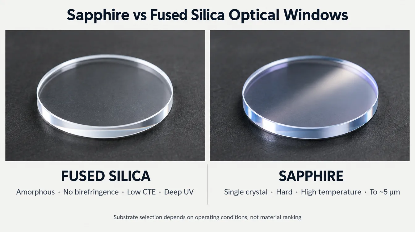 sapphire vs fused silica optical windows how to choose sapphire vs fused silica optical windows how to choose
