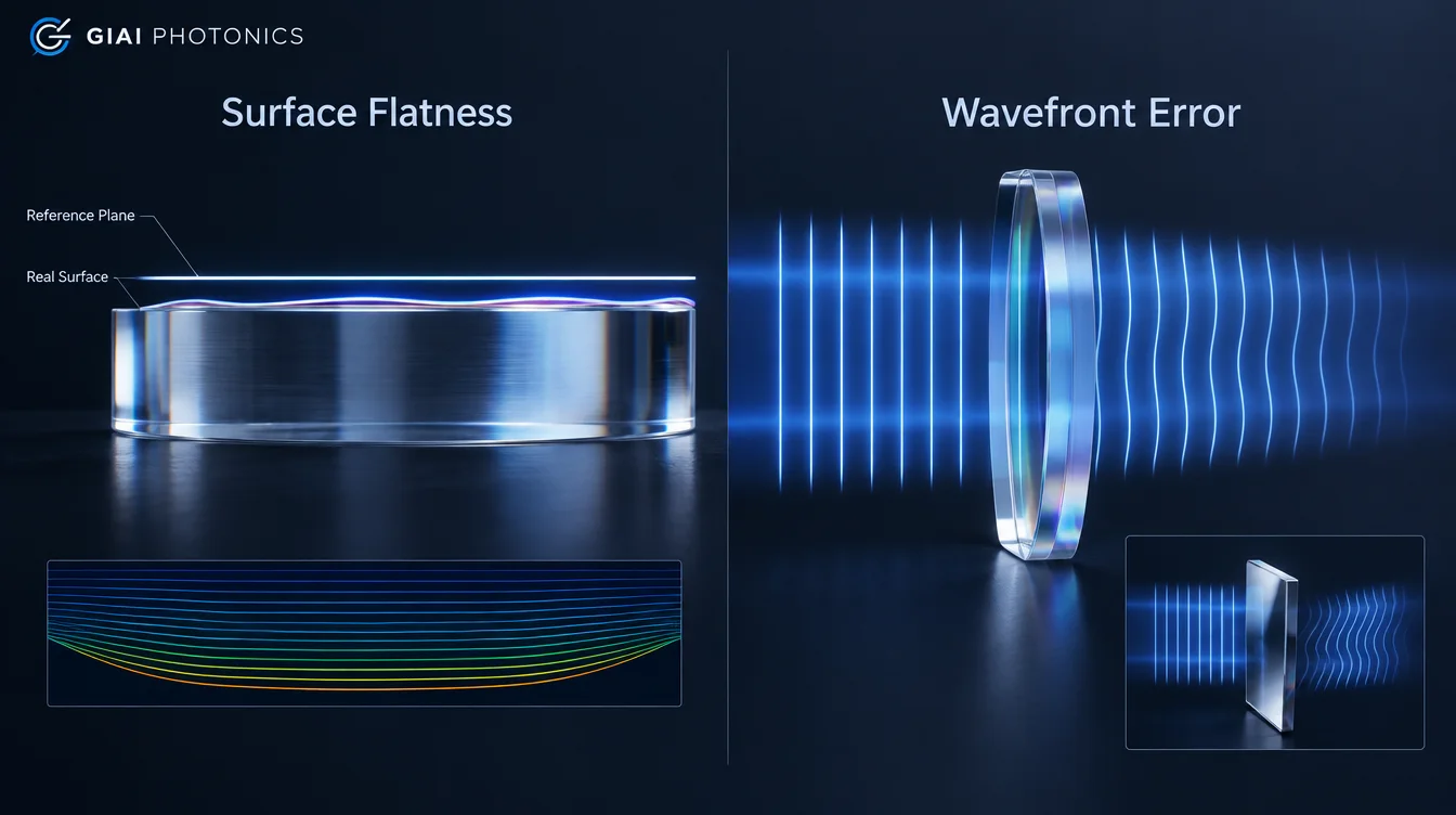 surface flatness vs wavefront error surface flatness vs wavefront error