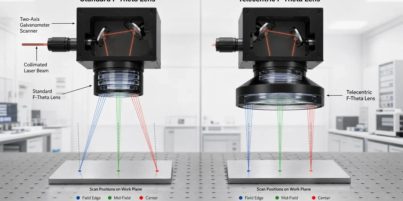 telecentric f theta lens vs standard f theta lens telecentric f theta lens vs standard f theta lens