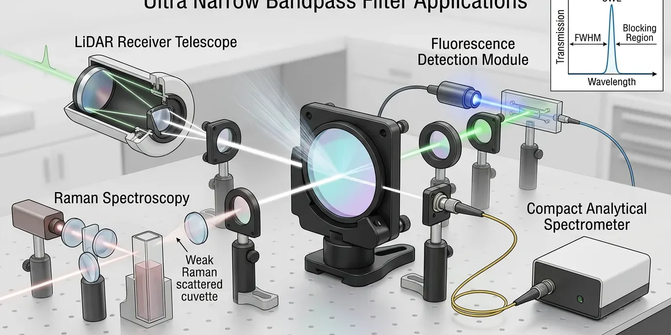 ultra narrow bandpass filter applications engineering guide
