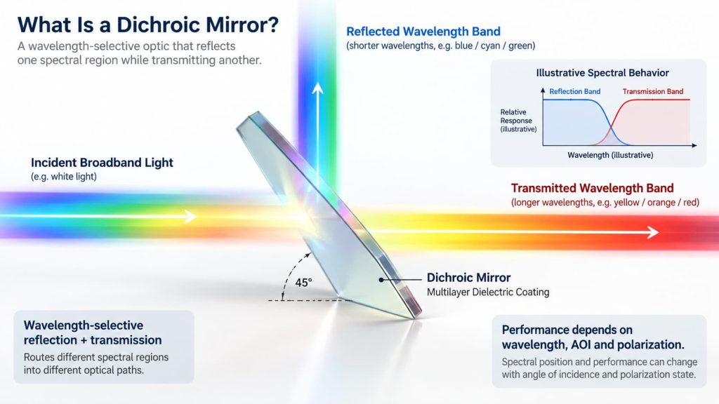 what is a dichroic mirror working principle, uses & selection