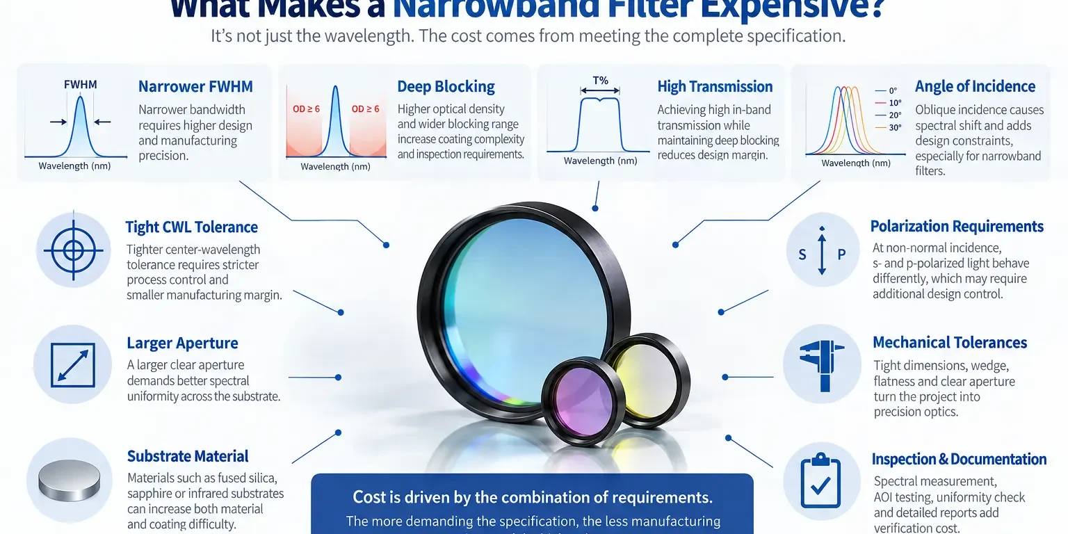 what makes a narrowband filter expensive key cost drivers what makes a narrowband filter expensive key cost drivers