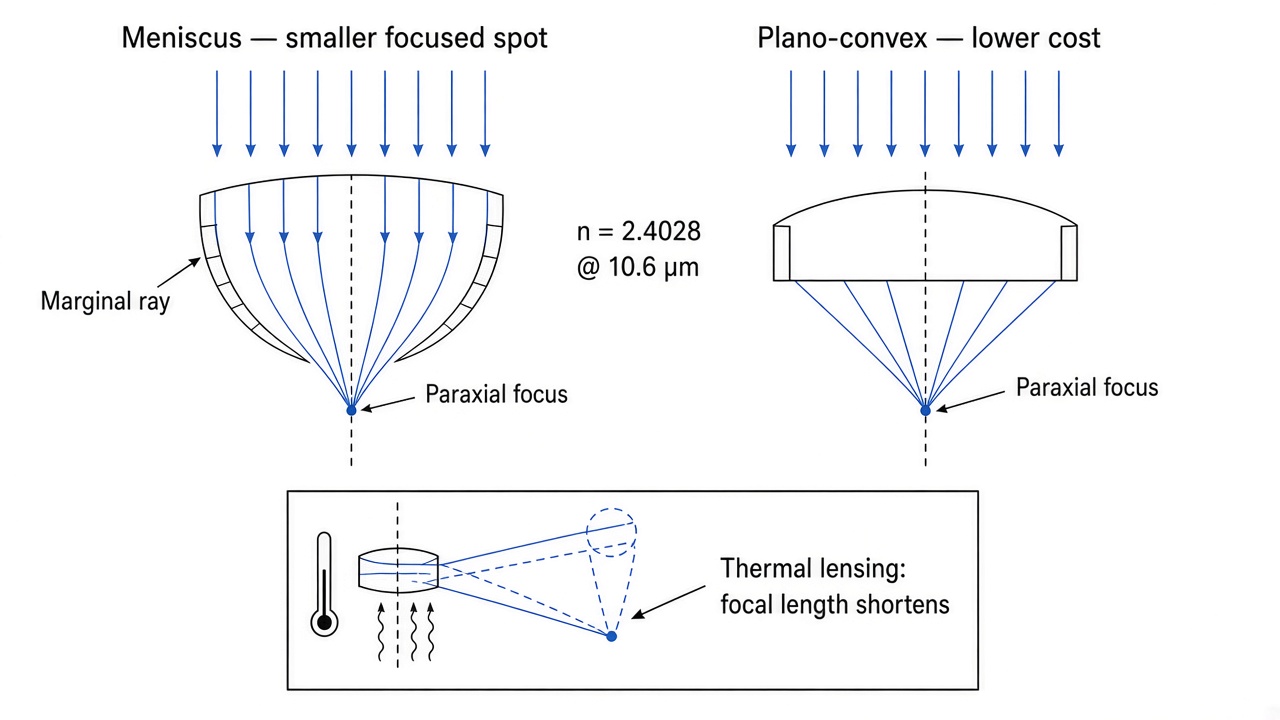 znse lens manufacturer grades, tolerances & coatings