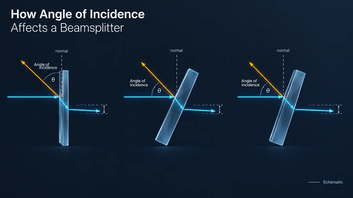beamsplitter angle of incidence effects beamsplitter angle of incidence effects