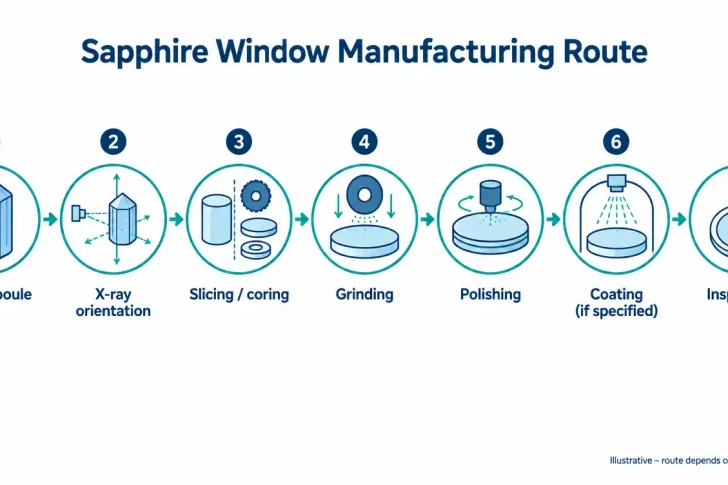 sapphire window manufacturing route