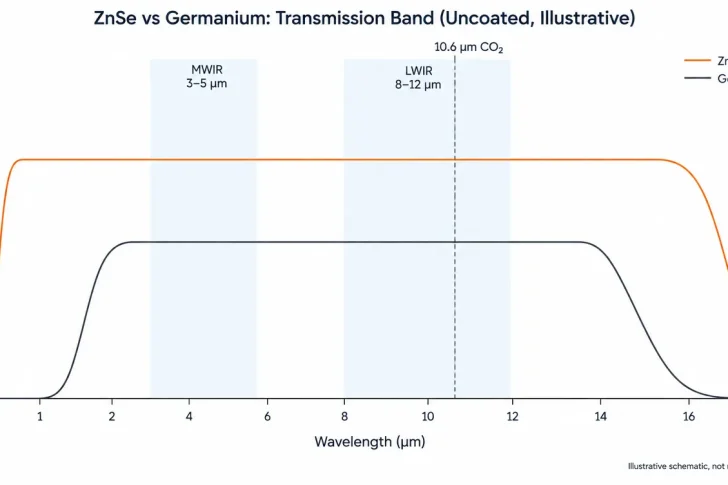 znse vs germanium transmission range illustrative znse vs germanium transmission range illustrative
